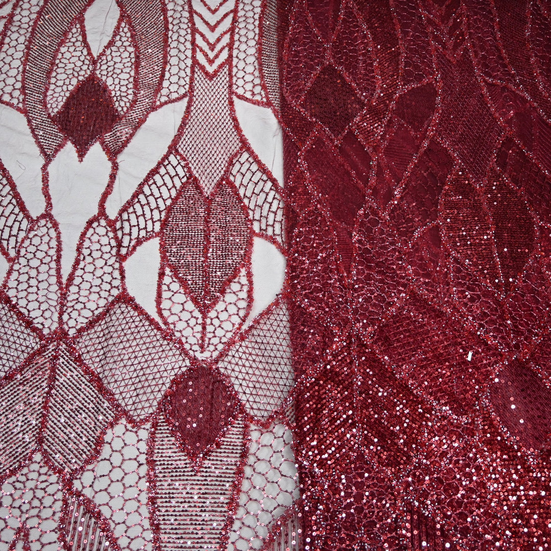 Beautiful Imported Net Cut Dana & Sequins Embroidery Fabrics