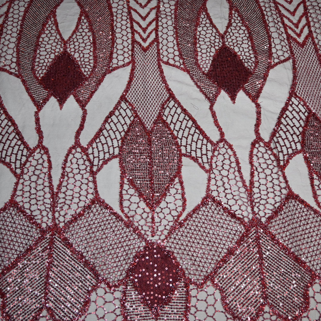 Beautiful Imported Net Cut Dana & Sequins Embroidery Fabrics