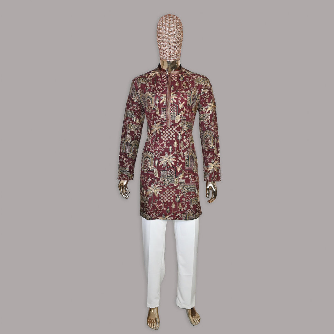 Rubi Silk Zari & Resham Embroidery Kurta Set | SV5908