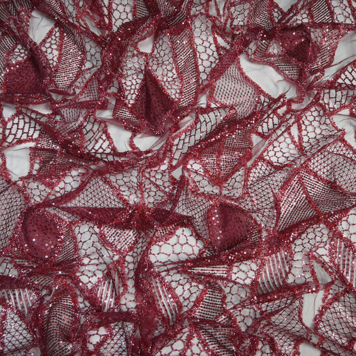 Beautiful Imported Net Cut Dana & Sequins Embroidery Fabrics