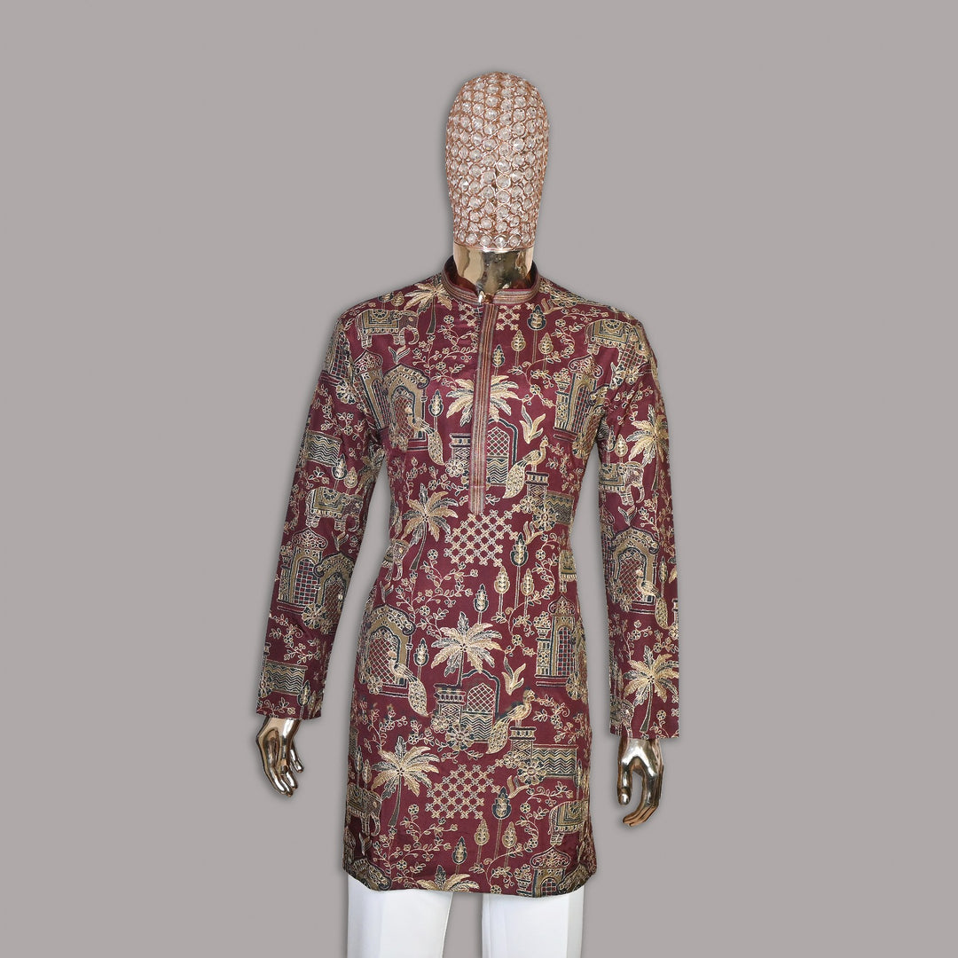 Rubi Silk Zari & Resham Embroidery Kurta Set | SV5908