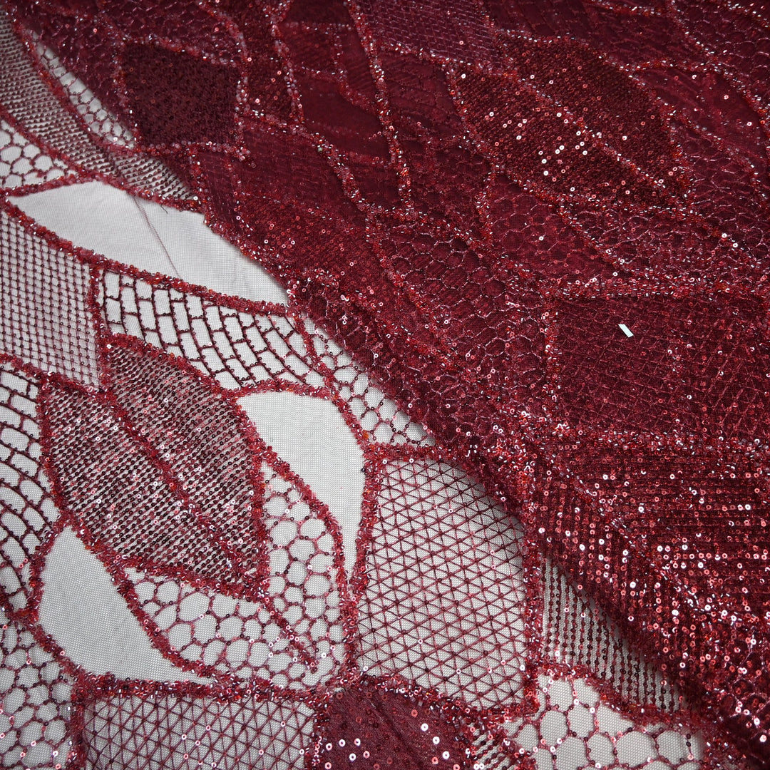 Beautiful Imported Net Cut Dana & Sequins Embroidery Fabrics