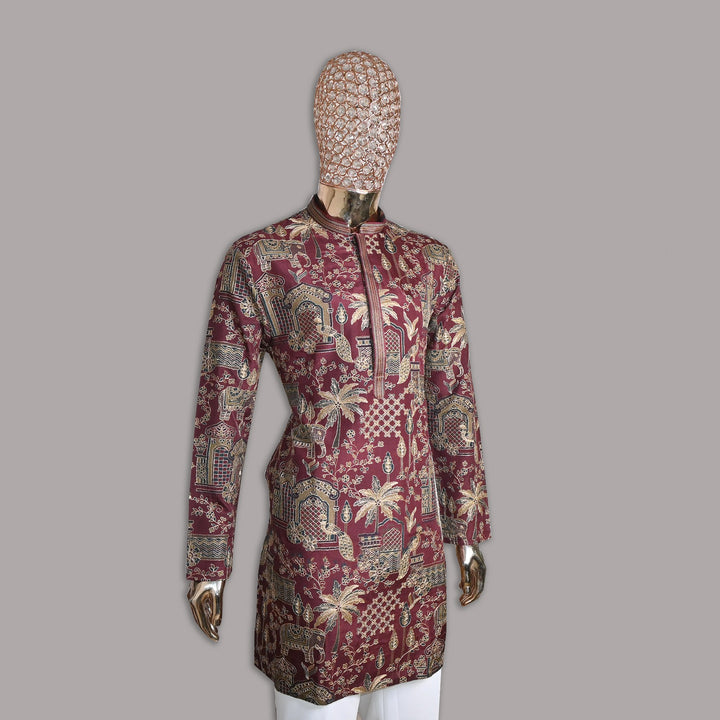 Rubi Silk Zari & Resham Embroidery Kurta Set | SV5908