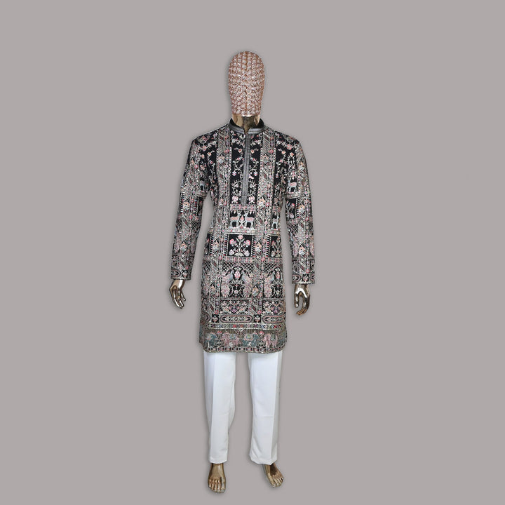 Georgette Thread Embroidery Work Kurta Set | SV5610