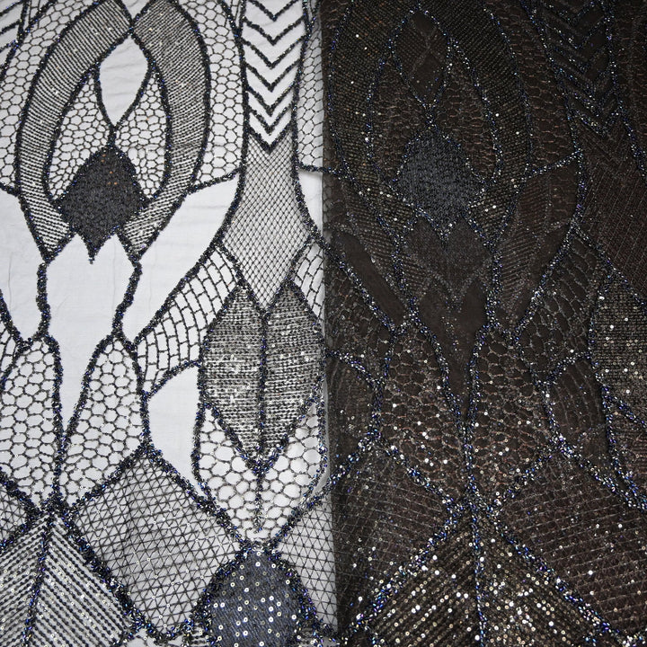 Beautiful Imported Net Cut Dana & Sequins Embroidery Fabrics