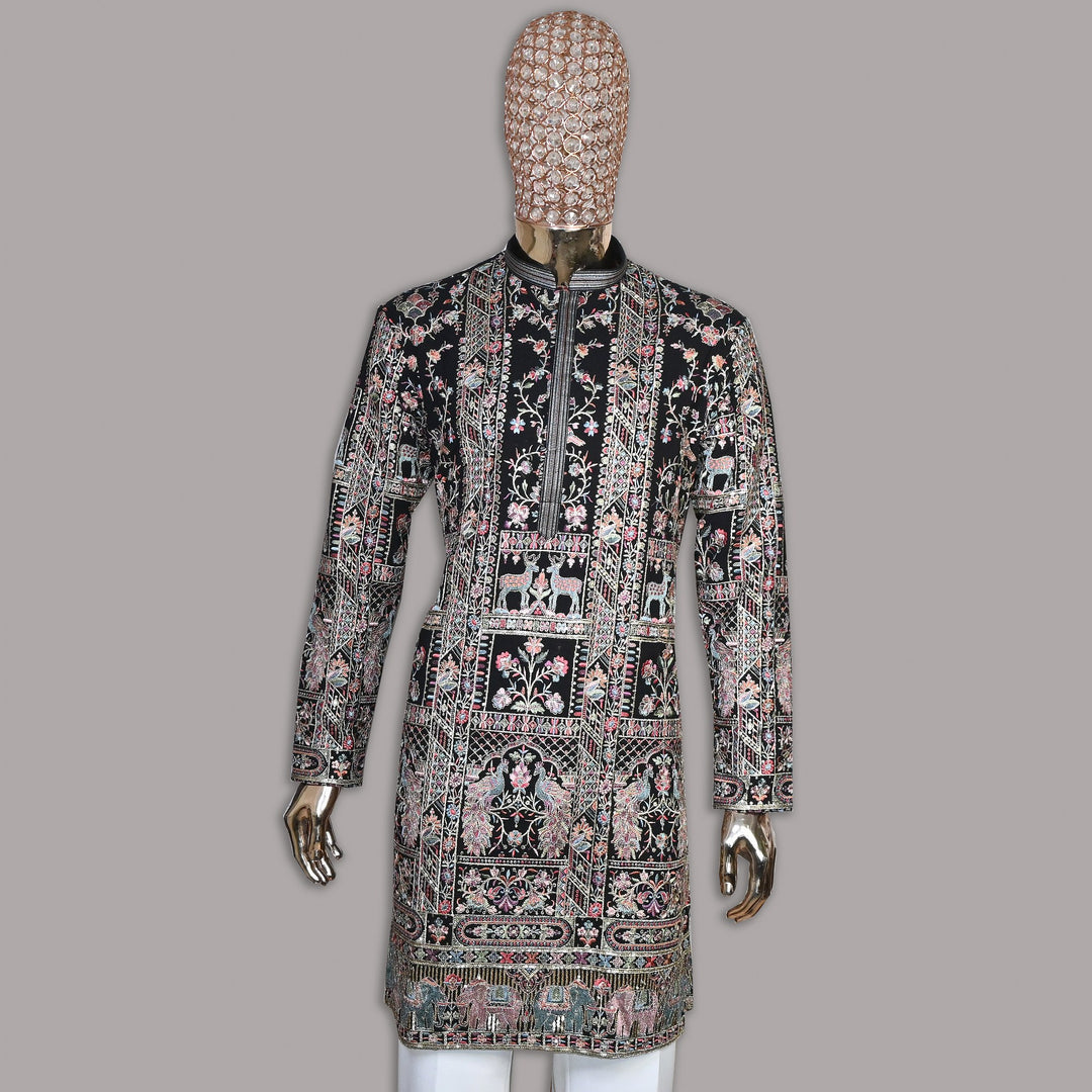 Georgette Thread Embroidery Work Kurta Set | SV5610