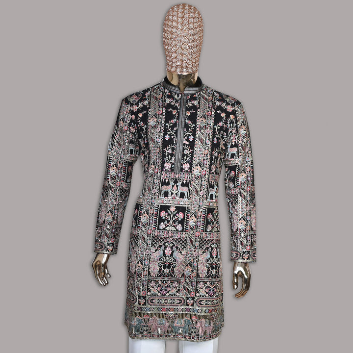 Georgette Thread Embroidery Work Kurta Set | SV5610