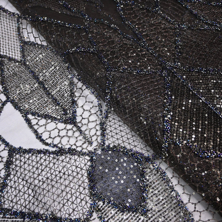 Beautiful Imported Net Cut Dana & Sequins Embroidery Fabrics