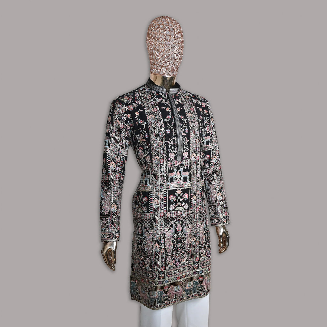 Georgette Thread Embroidery Work Kurta Set | SV5610