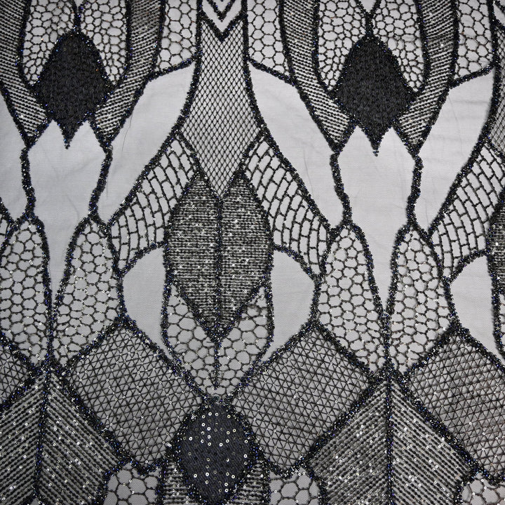 Beautiful Imported Net Cut Dana & Sequins Embroidery Fabrics