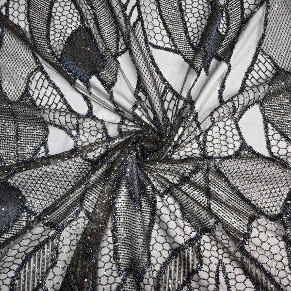 Beautiful Imported Net Cut Dana & Sequins Embroidery Fabrics