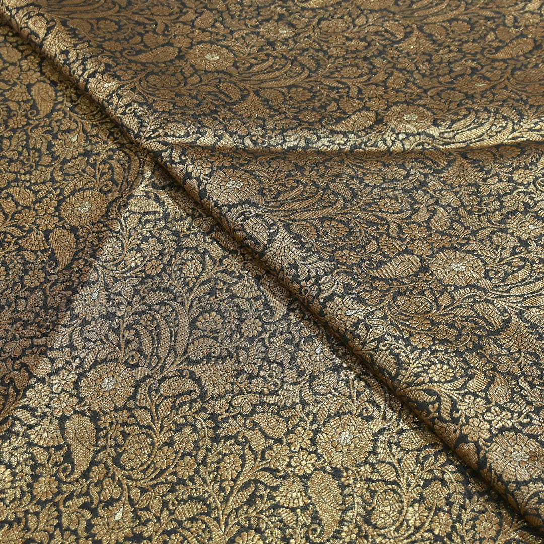 Silk Katan Antique Zari Jaal Brocade Fabric – Premium Traditional Designer Ethnic Wear Fabric | HAR380-6