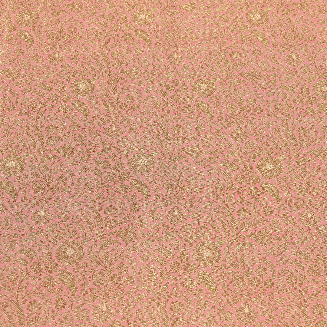Silk Katan Antique Zari Jaal Brocade Fabric – Premium Traditional Designer Ethnic Wear Fabric | HAR380-7