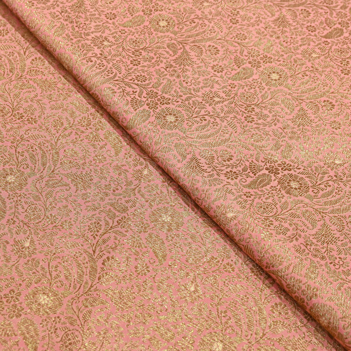 Silk Katan Antique Zari Jaal Brocade Fabric – Premium Traditional Designer Ethnic Wear Fabric | HAR380-7