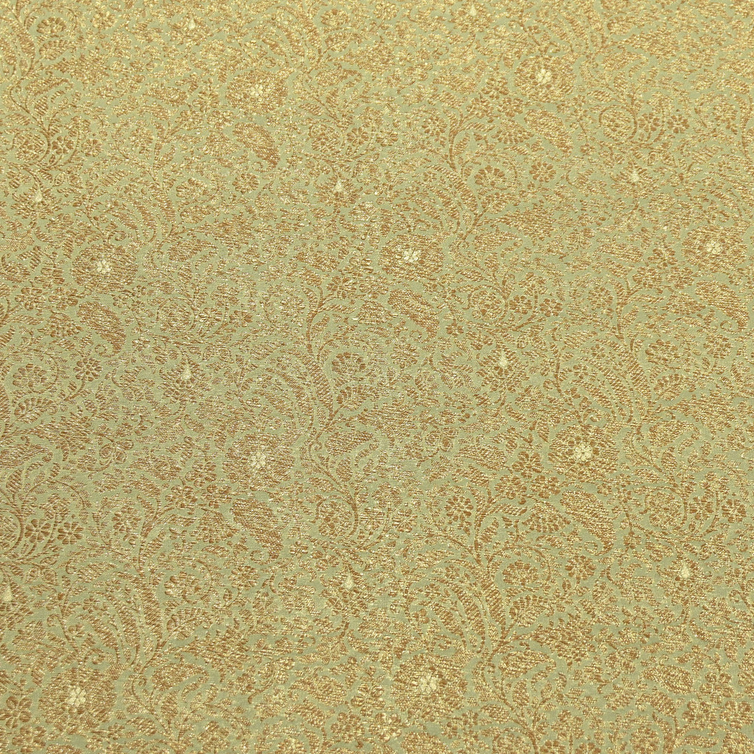 Silk Katan Antique Zari Jaal Brocade Fabric – Premium Traditional Designer Ethnic Wear Fabric | HAR380-8