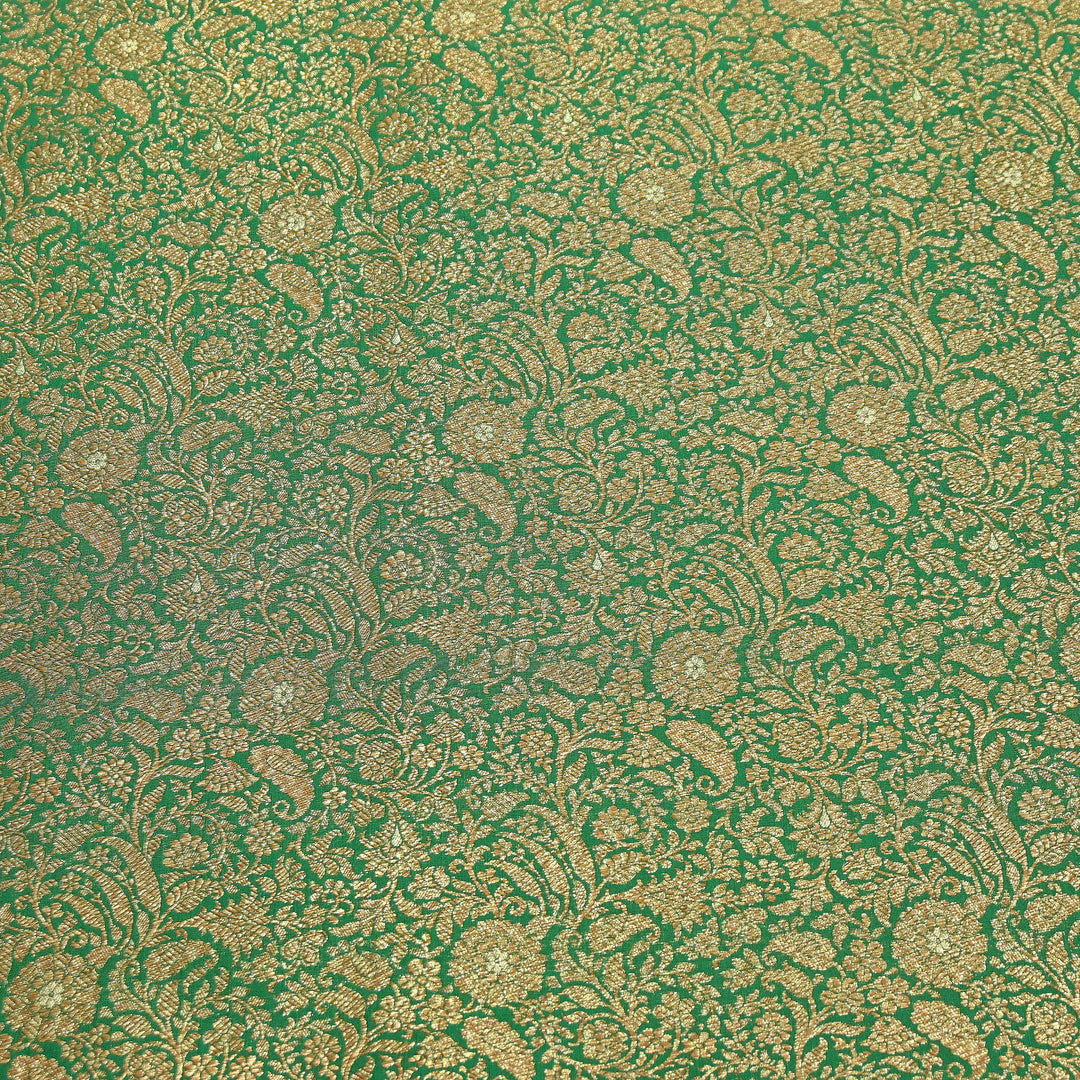 Silk Katan Antique Zari Jaal Brocade Fabric – Premium Traditional Designer Ethnic Wear Fabric | HAR380-9
