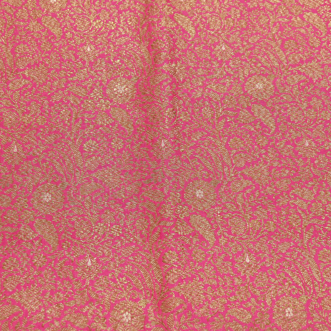 Silk Katan Antique Zari Jaal Brocade Fabric – Premium Traditional Designer Ethnic Wear Fabric | HAR380-10