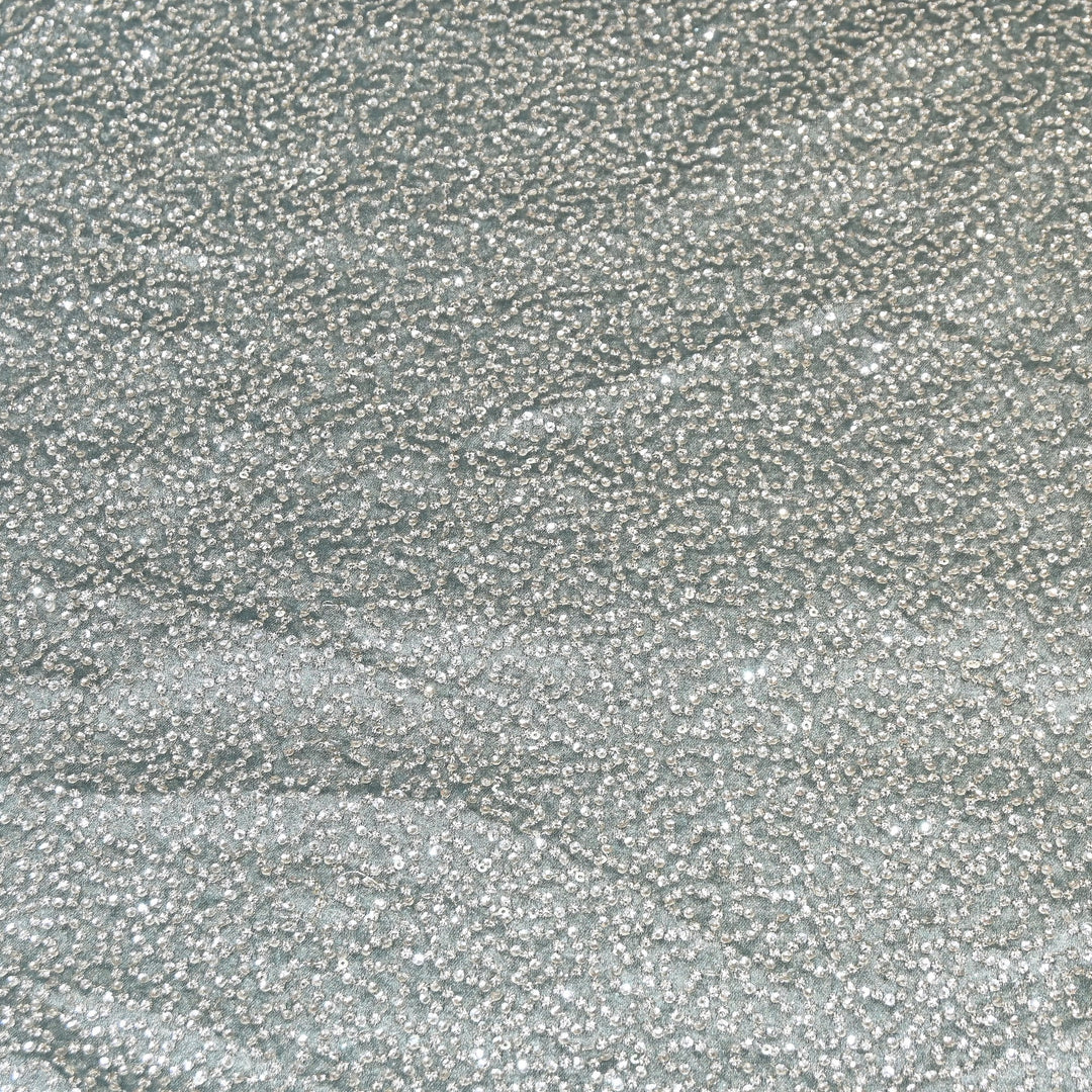 Premium Tissue Zari & Sequins Embroidery Fabric – Premium Designer Tissue Fabric V2644C-3