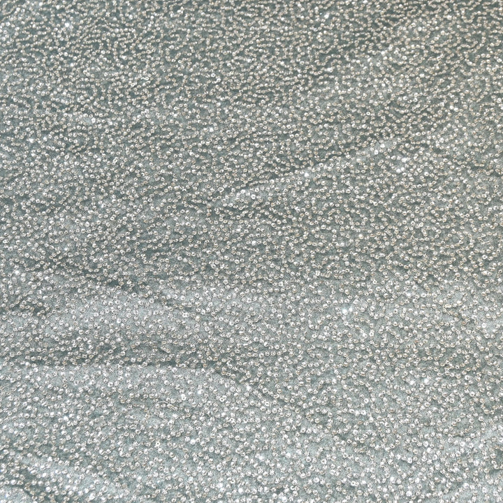 Premium Tissue Zari & Sequins Embroidery Fabric – Premium Designer Tissue Fabric V2644C-3