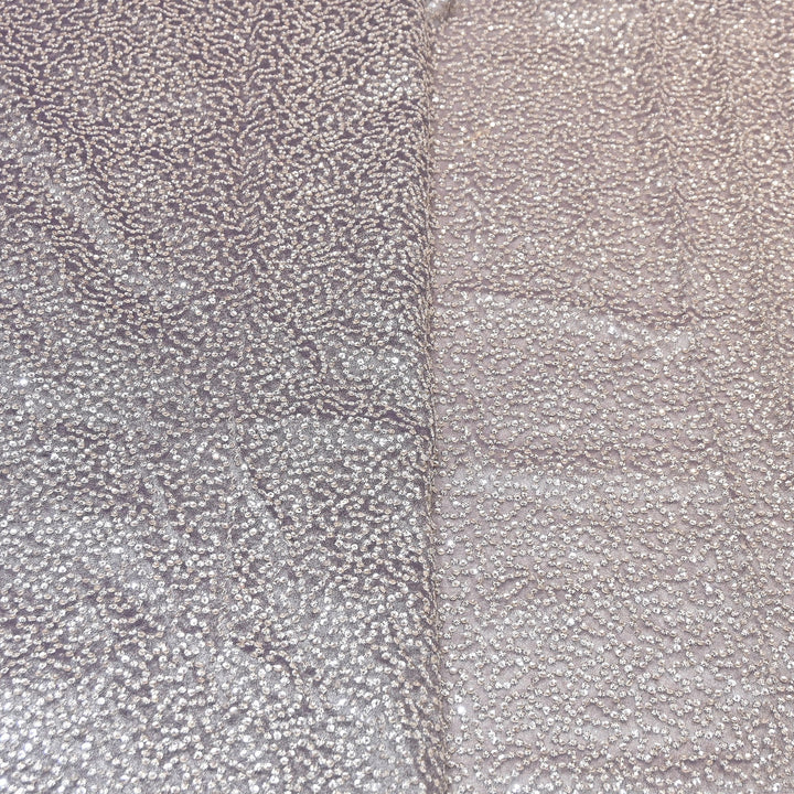 Premium Tissue Zari & Sequins Embroidery Fabric – Premium Designer Tissue Fabric V2644C-5
