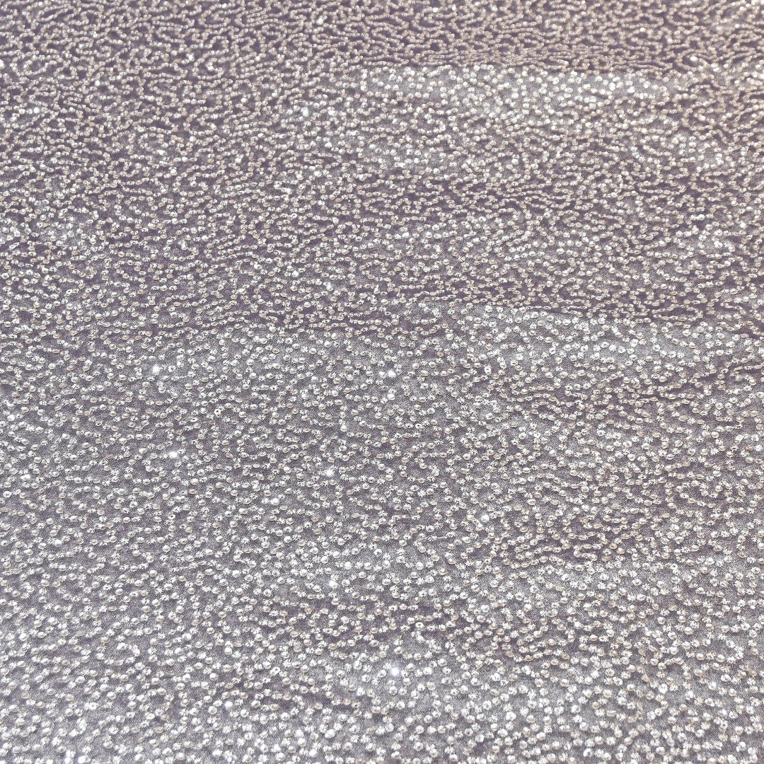 Premium Tissue Zari & Sequins Embroidery Fabric – Premium Designer Tissue Fabric V2644C-5