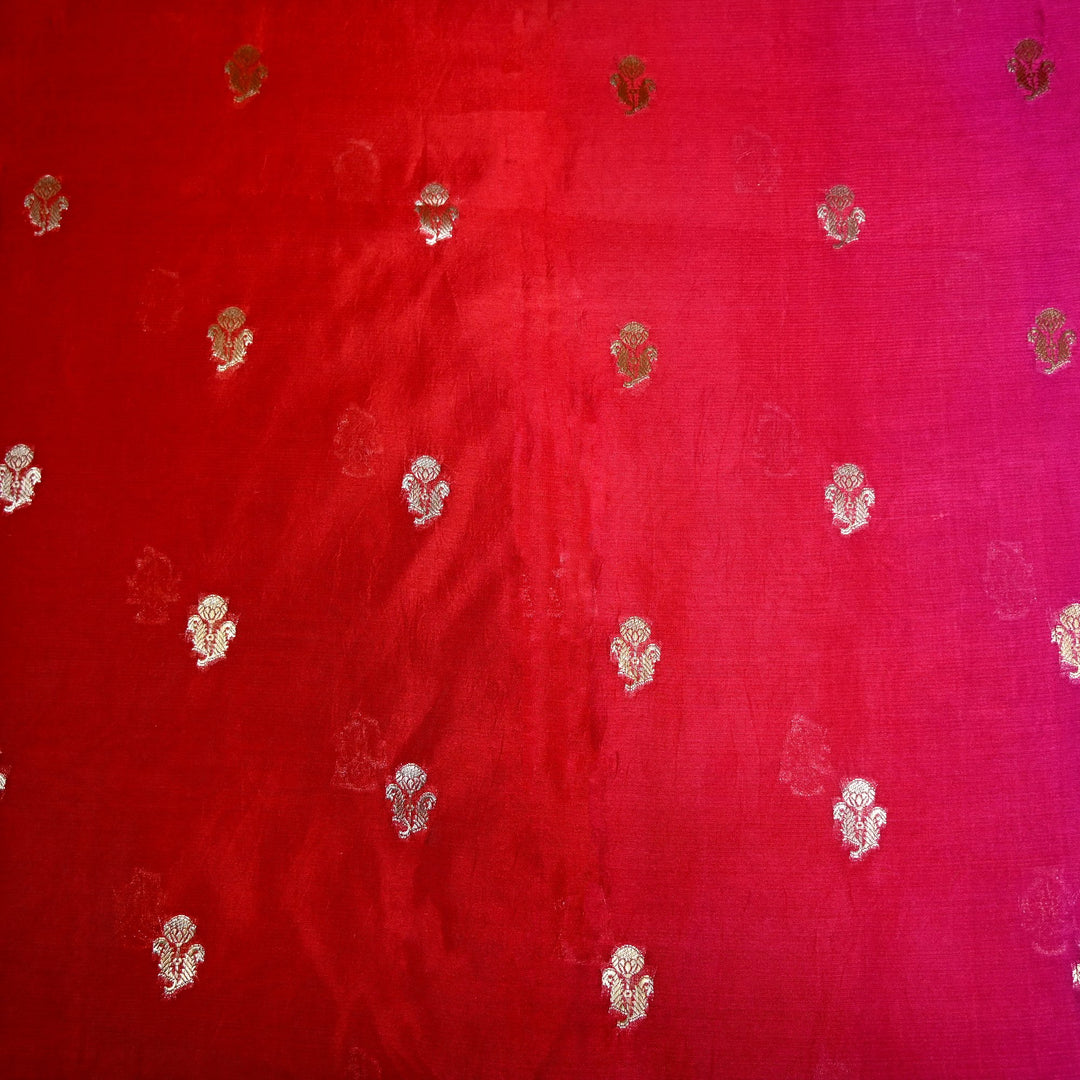Pure Chiniya Zari Jaal Brocade Fabric