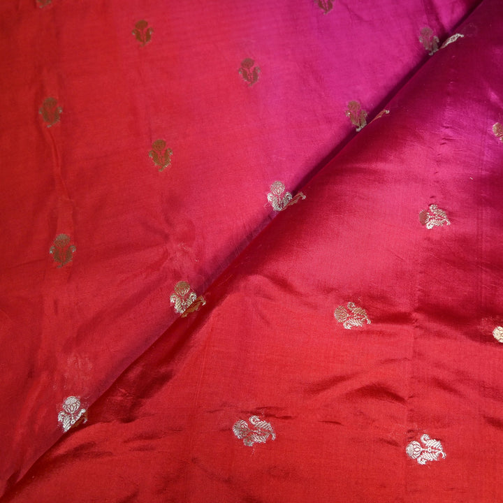 Pure Chiniya Zari Jaal Brocade Fabric