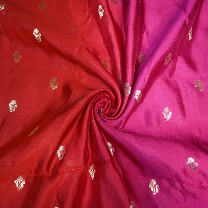 Pure Chiniya Zari Jaal Brocade Fabric