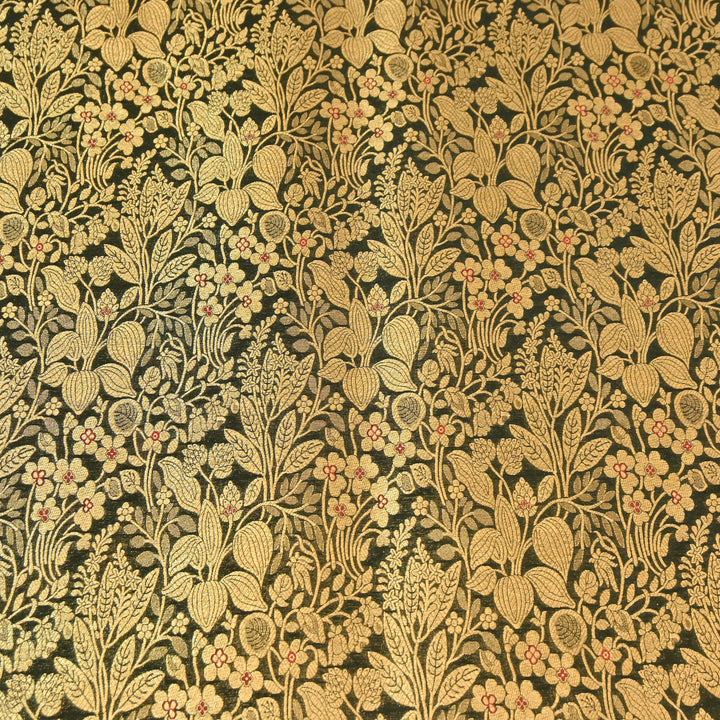 Paudi Mina Jaal Brocade Fabric – Traditional Designer Banarasi-Style Brocade | HSO240-2