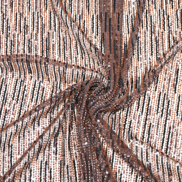Premium Imported Beaded & Sequin Embroidery Net Fabric 60" | 26447502-02