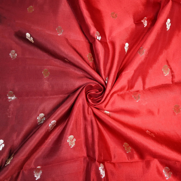 Pure Chiniya Zari Jaal Brocade Fabric