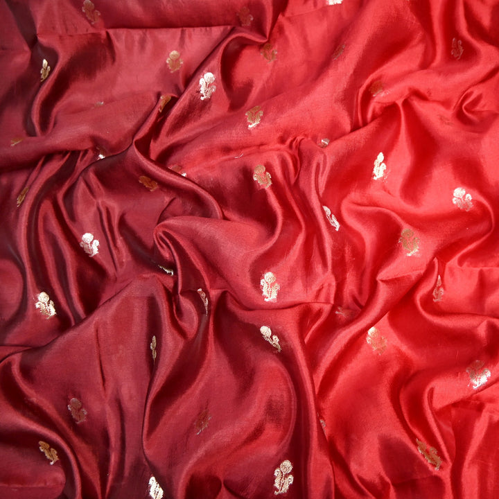 Pure Chiniya Zari Jaal Brocade Fabric