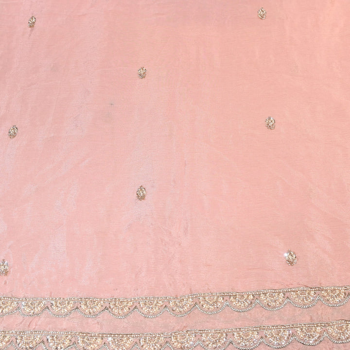 Chinon Moti & Sequence Embroidery Fabric | Designer Fabric - V2652C-5
