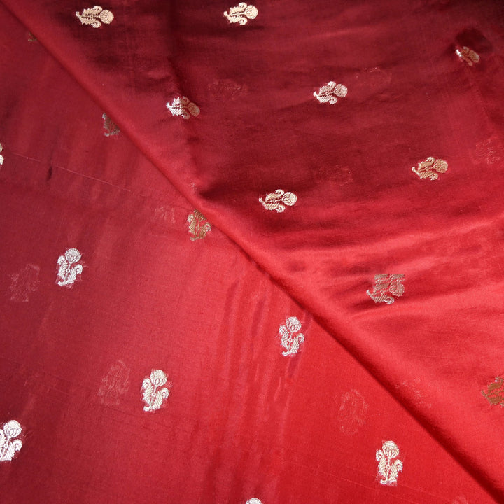 Pure Chiniya Zari Jaal Brocade Fabric