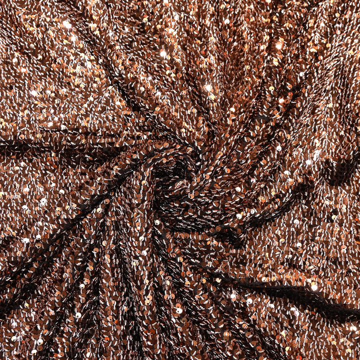 Imported Heavy Beaded & Sequin Embroidery Net Fabric 60"| 26287510-01