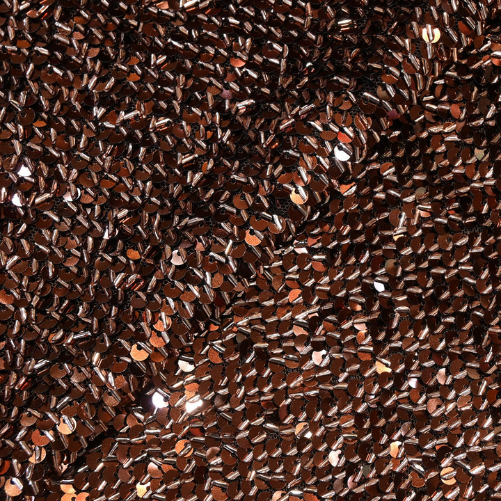 Imported Heavy Beaded & Sequin Embroidery Net Fabric 60"| 26287510-01