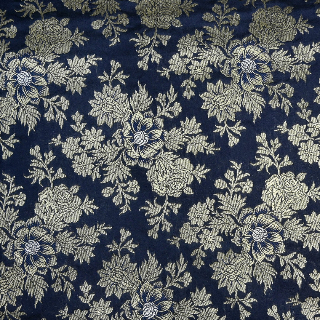 Semi Katan Silk Zari Brocade Fabrics