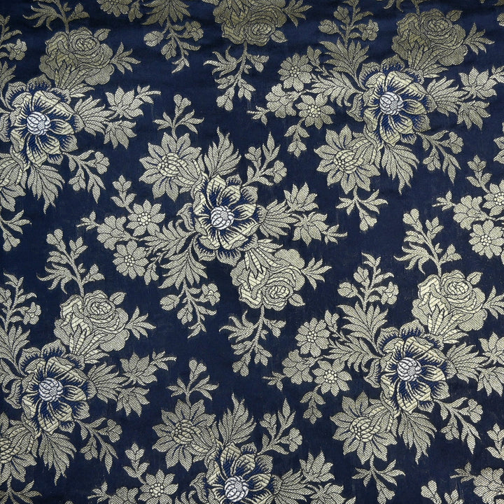 Semi Katan Silk Zari Brocade Fabrics
