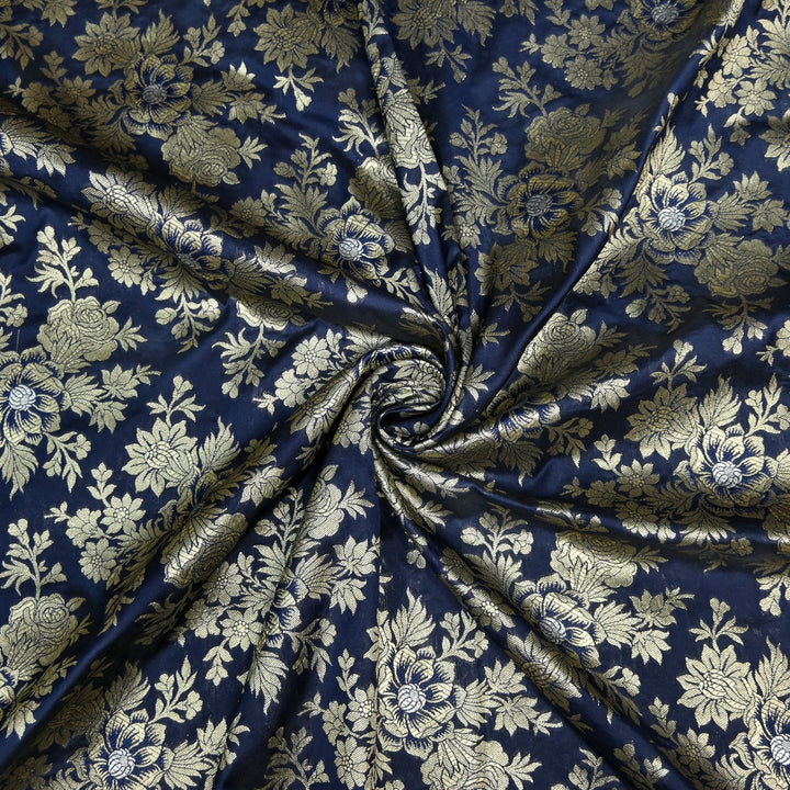 Semi Katan Silk Zari Brocade Fabrics