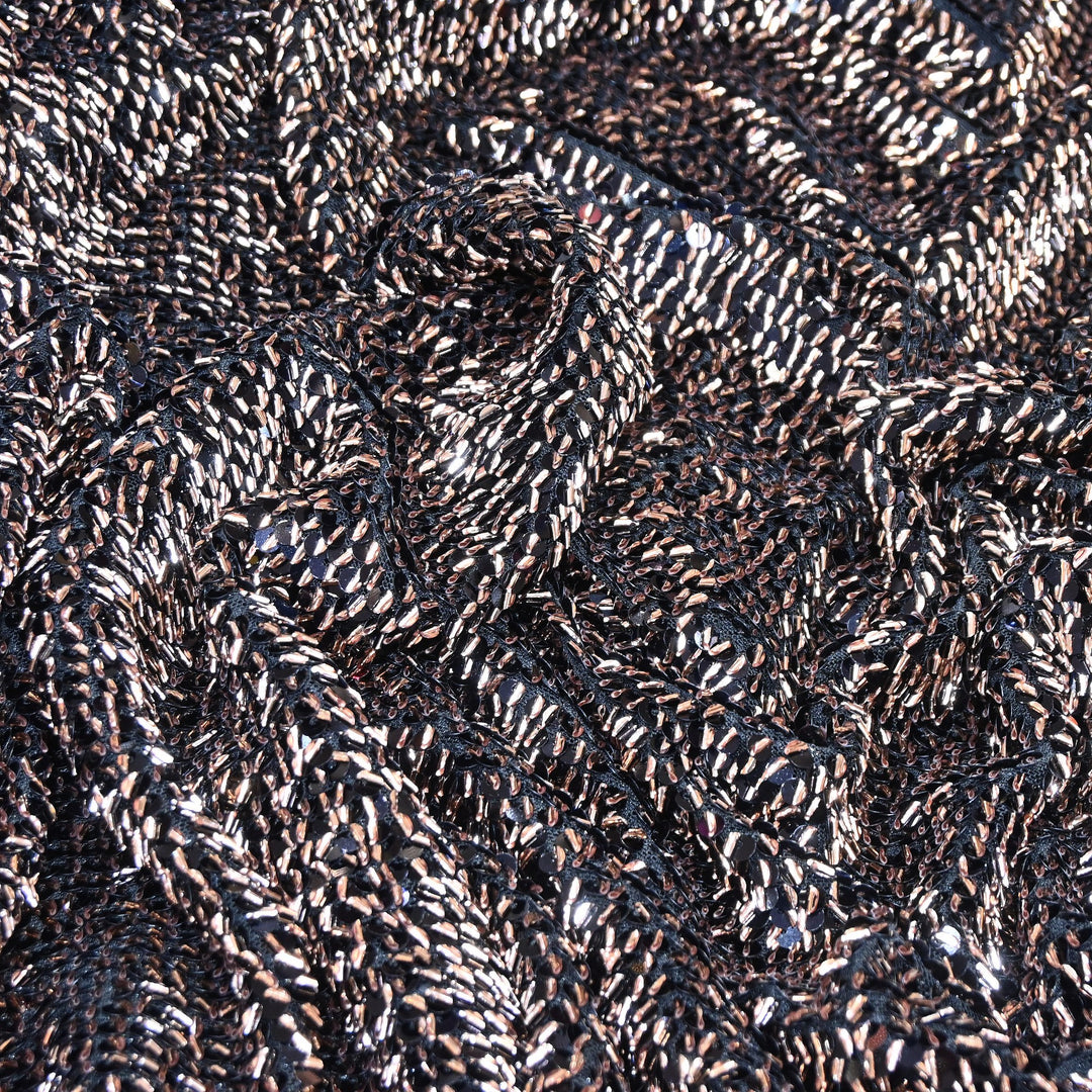 Imported Heavy Beaded & Sequin Embroidery Net Fabric 60" | 26287510-03