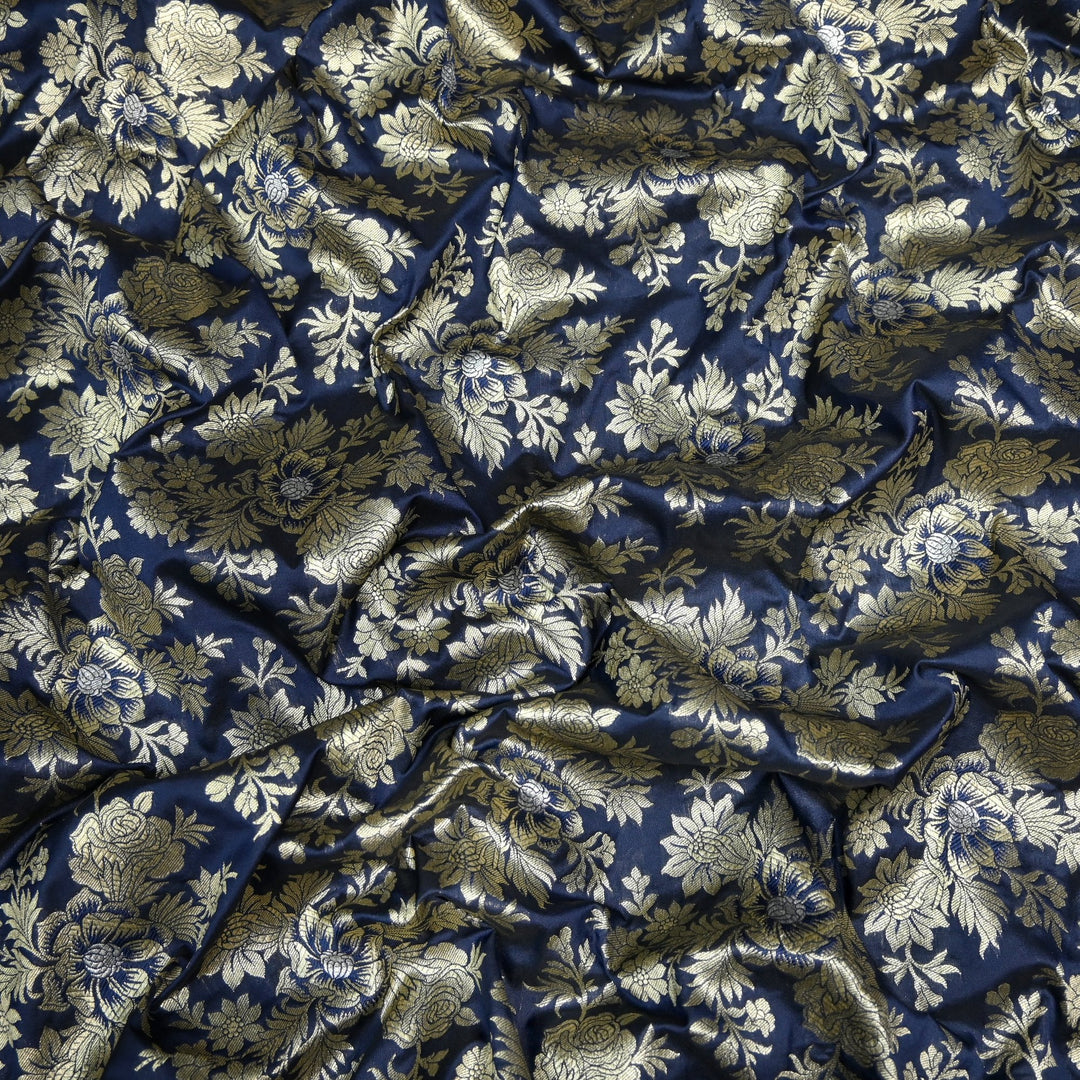 Semi Katan Silk Zari Brocade Fabrics