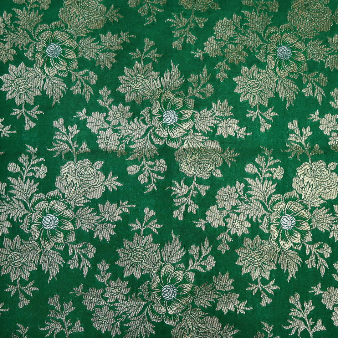 Semi Katan Silk Zari Brocade Fabrics