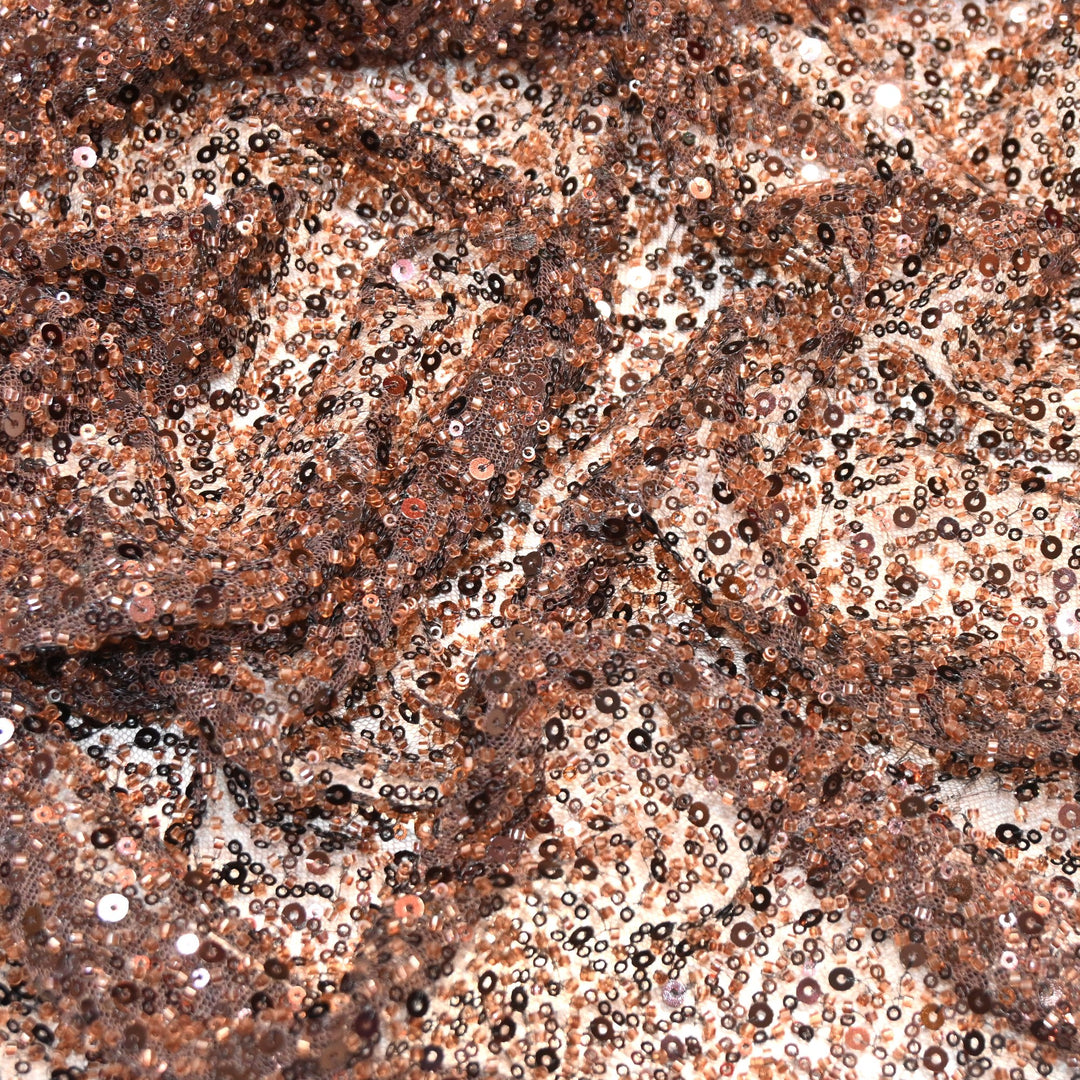 Premium Imported Beaded & Sequin Embroidery Net Fabric 60" | 26367501-01