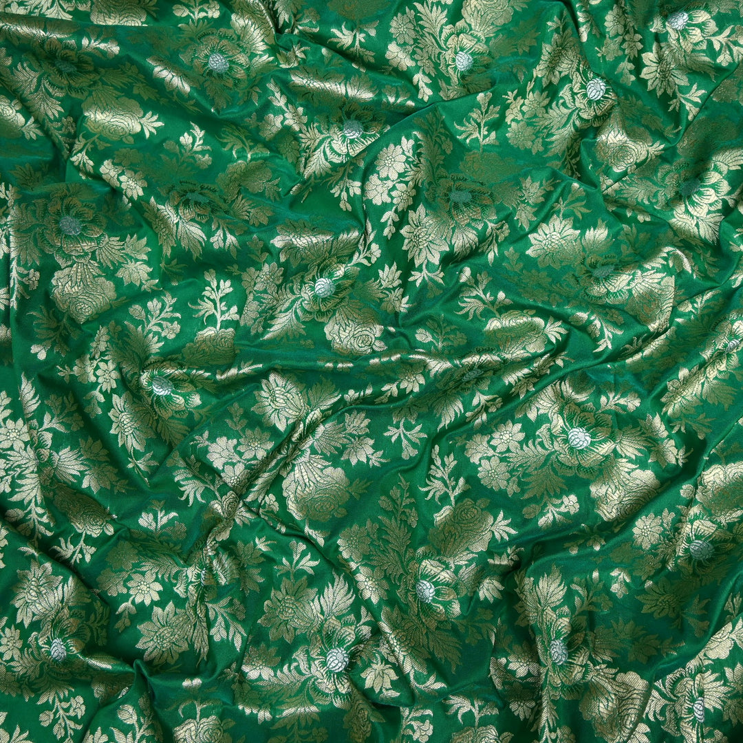 Semi Katan Silk Zari Brocade Fabrics