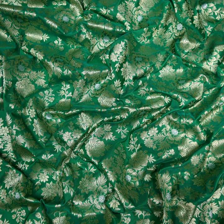 Semi Katan Silk Zari Brocade Fabrics