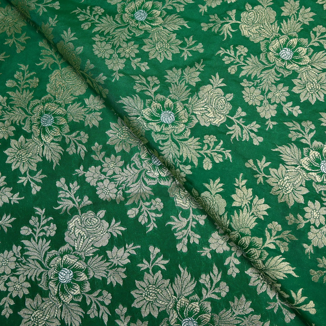 Semi Katan Silk Zari Brocade Fabrics