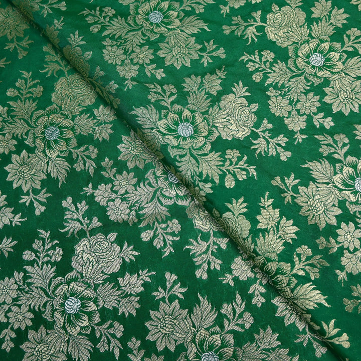 Semi Katan Silk Zari Brocade Fabrics