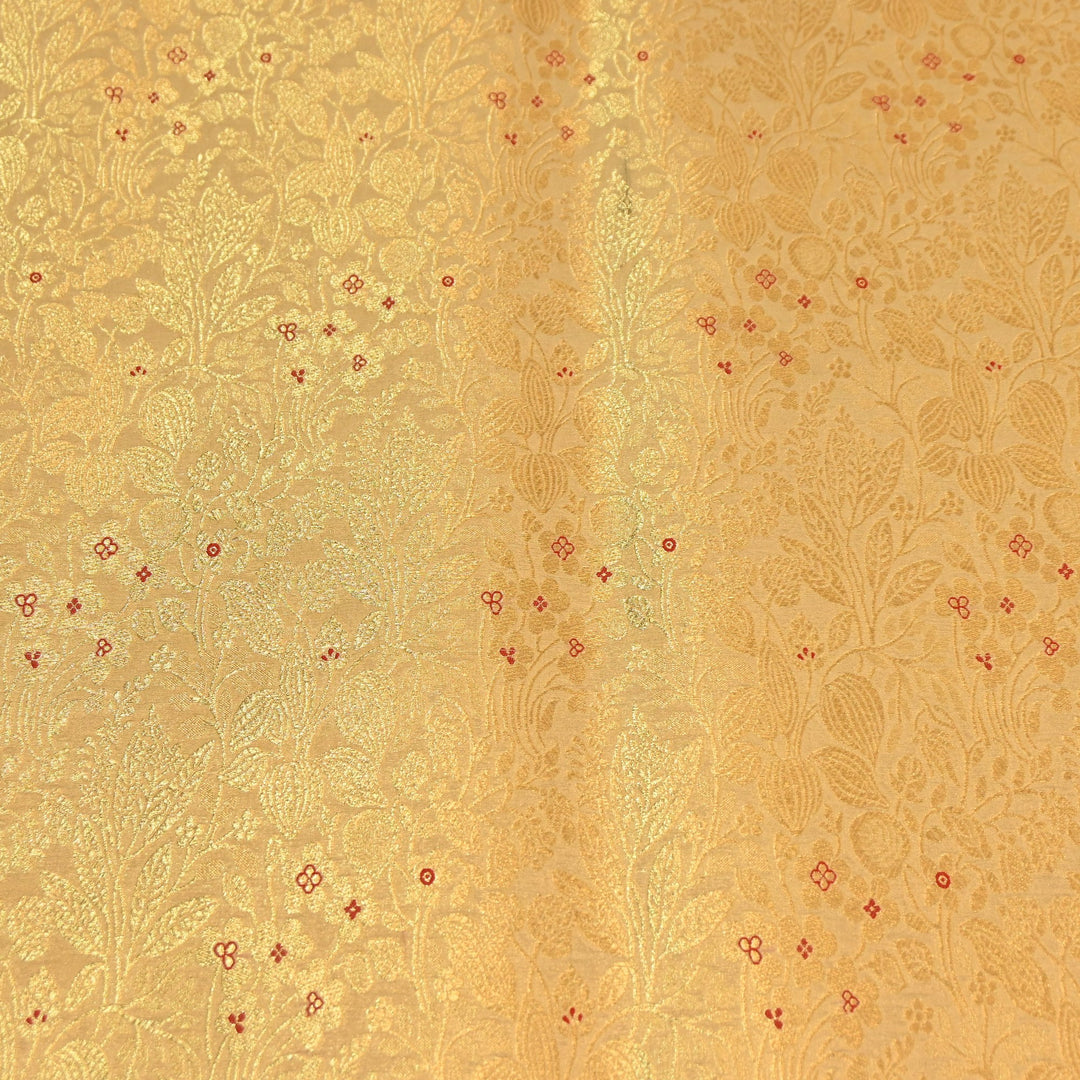 Paudi Mina Jaal Brocade Fabric – Traditional Designer Banarasi-Style Brocade | HSO240-7