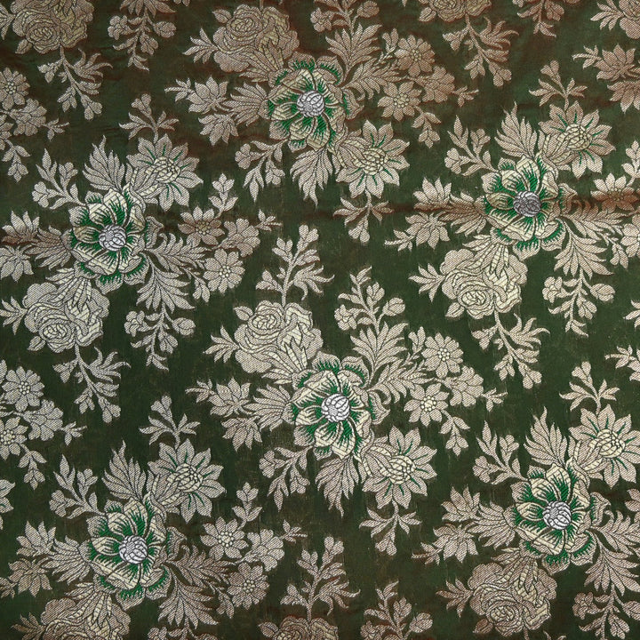 Semi Katan Silk Zari Brocade Fabrics