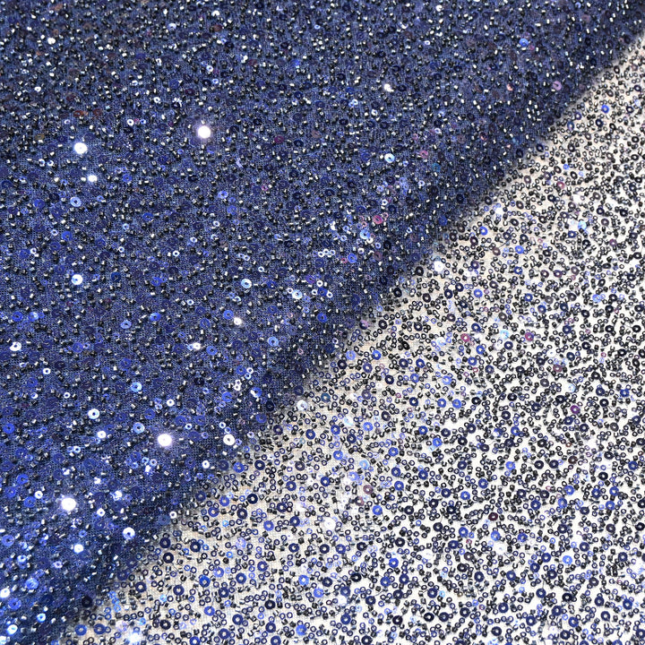 Premium Imported Beaded & Sequin Embroidery Net Fabric 60" | 26367501-02